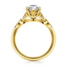 Celia - 14K Yellow Gold Pear Shape Diamond Engagement Ring - 0.08 ct