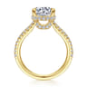 14K Yellow Gold Diamond Engagement Ring - 0.66 ct