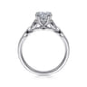 Celia - Platinum Round Diamond Engagement Ring - 0.07 ct