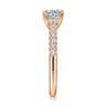 14K Rose Gold Round Diamond Engagement Ring - 0.4 ct