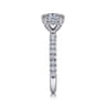 Amira - 14K White Gold Cushion Cut Diamond Engagement Ring - 0.51 ct