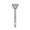 Amira - 14K White Gold Cushion Cut Diamond Engagement Ring - 0.55 ct