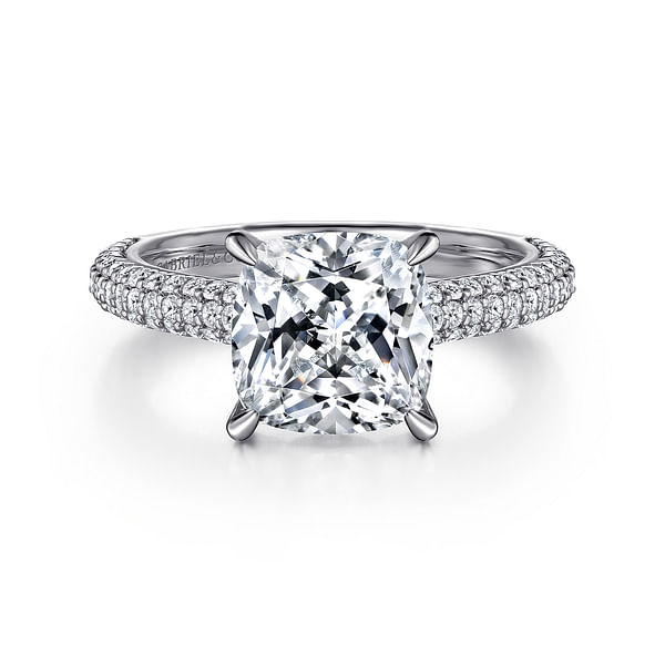 14k White Gold 9mm Cushion Cut Created Emerald & Diamond Halo-Style Ring 14k White Gold 9mm Cushion Cut Created Emerald & Diamond Halo-Style Ring