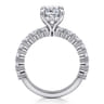 Brosnan - 14K White Gold Cushion Cut Diamond Engagement Ring - 1.1 ct