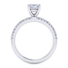Amata - 14K White Gold Cushion Cut Diamond Engagement Ring - 0.14 ct