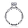 Broderick - 14K White Gold Cushion Cut Diamond Engagement Ring - 0.3 ct