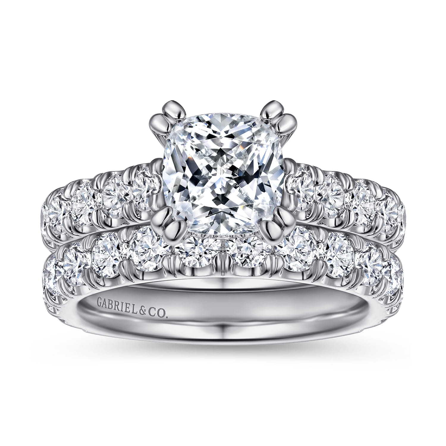 Charleston - 14K White Gold Diamond Engagement Ring - 1.51 ct - Shot 4