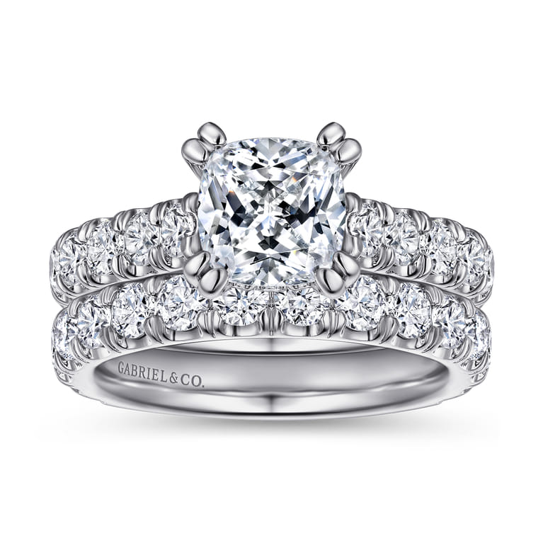 Charleston - 14K White Gold Diamond Engagement Ring - 1.51 ct - Shot 4