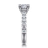 Sarita - 14K White Gold Cushion Cut Diamond Engagement Ring - 0.9 ct