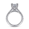 Sarita - 14K White Gold Cushion Cut Diamond Engagement Ring - 0.9 ct