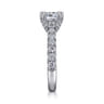 Sarita - 14K White Gold Cushion Cut Diamond Engagement Ring - 0.9 ct