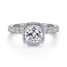 Yale - 14K White Gold Diamond Engagement Ring - 0.75 ct