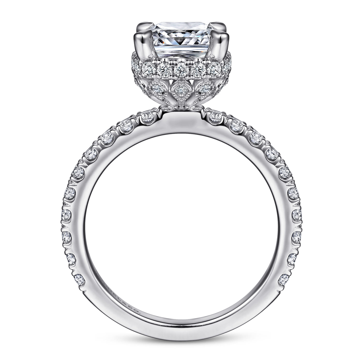 Yale - 14K White Gold Diamond Engagement Ring - 0.75 ct - Shot 2