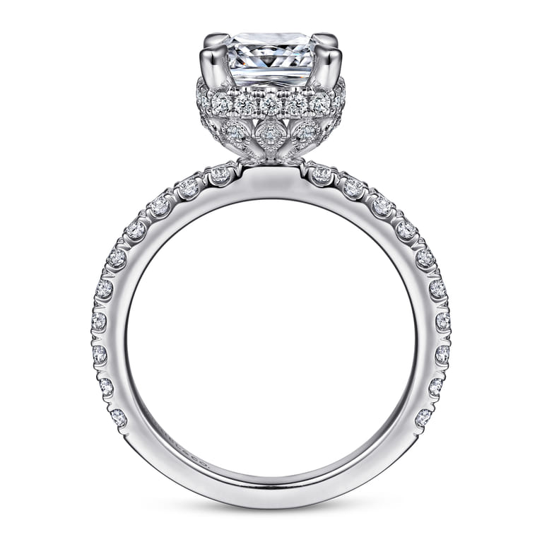 Yale - 14K White Gold Diamond Engagement Ring - 0.75 ct - Shot 2