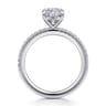 Evelyn - 14K White Gold Cushion Cut Diamond Engagement Ring - 0.18 ct