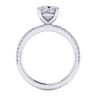 Evelyn - 14K White Gold Cushion Cut Diamond Engagement Ring - 0.18 ct