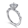 Juliet - 14K White Gold Cushion Cut Diamond Engagement Ring - 0.47 ct
