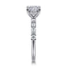 Juliet - 14K White Gold Cushion Cut Diamond Engagement Ring - 0.47 ct