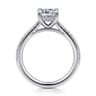 Aline - 14K White Gold Cushion Cut Diamond Engagement Ring - 0.25 ct