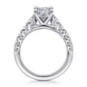 Emberlie - 14K White Gold Cushion Cut Diamond Engagement Ring - 0.5 ct