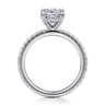 Alisa - 14K White Gold Cushion Cut Diamond Engagement Ring - 0.5 ct