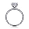 Alinna - 14K White Gold Cushion Cut Diamond Engagement Ring - 0.65 ct