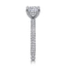 Alinna - 14K White Gold Cushion Cut Diamond Engagement Ring - 0.65 ct