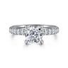 Winslow - 14K White Gold Cushion Cut Diamond Engagement Ring - 0.35 ct