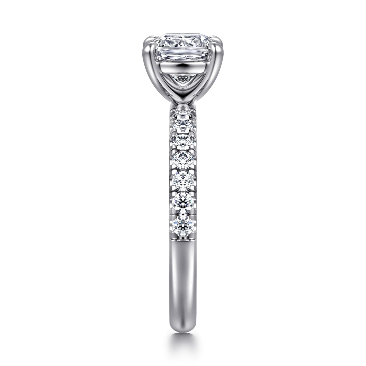 Winslow - 14K White Gold Cushion Cut Diamond Engagement Ring - 0.35 ct - Shot 4