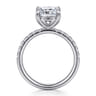 Winslow - 14K White Gold Elongated Cushion Diamond Engagement Ring - 0.38 ct