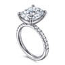Winslow - 14K White Gold Elongated Cushion Diamond Engagement Ring - 0.35 ct