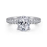 Winslow - 14K White Gold Elongated Cushion Diamond Engagement Ring - 0.35 ct