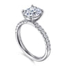 Winslow - 14K White Gold Elongated Cushion Diamond Engagement Ring - 0.35 ct