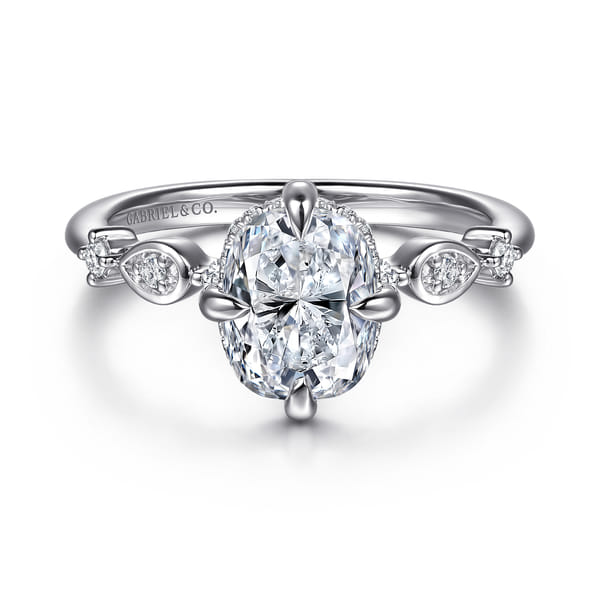 Elongated Cushion Engagement Ring