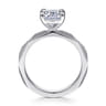 14K White Gold Diamond Engagement Ring - 0.06 ct