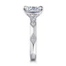 14K White Gold Diamond Engagement Ring - 0.06 ct