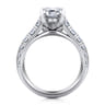 Piper - 14K White Gold Emerald Cut Diamond Engagement Ring - 0.78 ct
