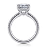 Broderick - 14K White Gold Emerald Cut Diamond Engagement Ring - 0.28 ct