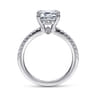 Broderick - 14K White Gold Emerald Cut Diamond Engagement Ring - 0.31 ct