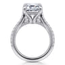 Shayanne - 14K White Gold Emerald Cut Diamond Engagement Ring - 0.35 ct