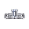 Dariella - 14K White Gold Emerald Cut Diamond Engagement Ring - 0.4 ct