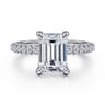 Ivonne - 14K White Gold Diamond Engagement Ring - 1.32 ct