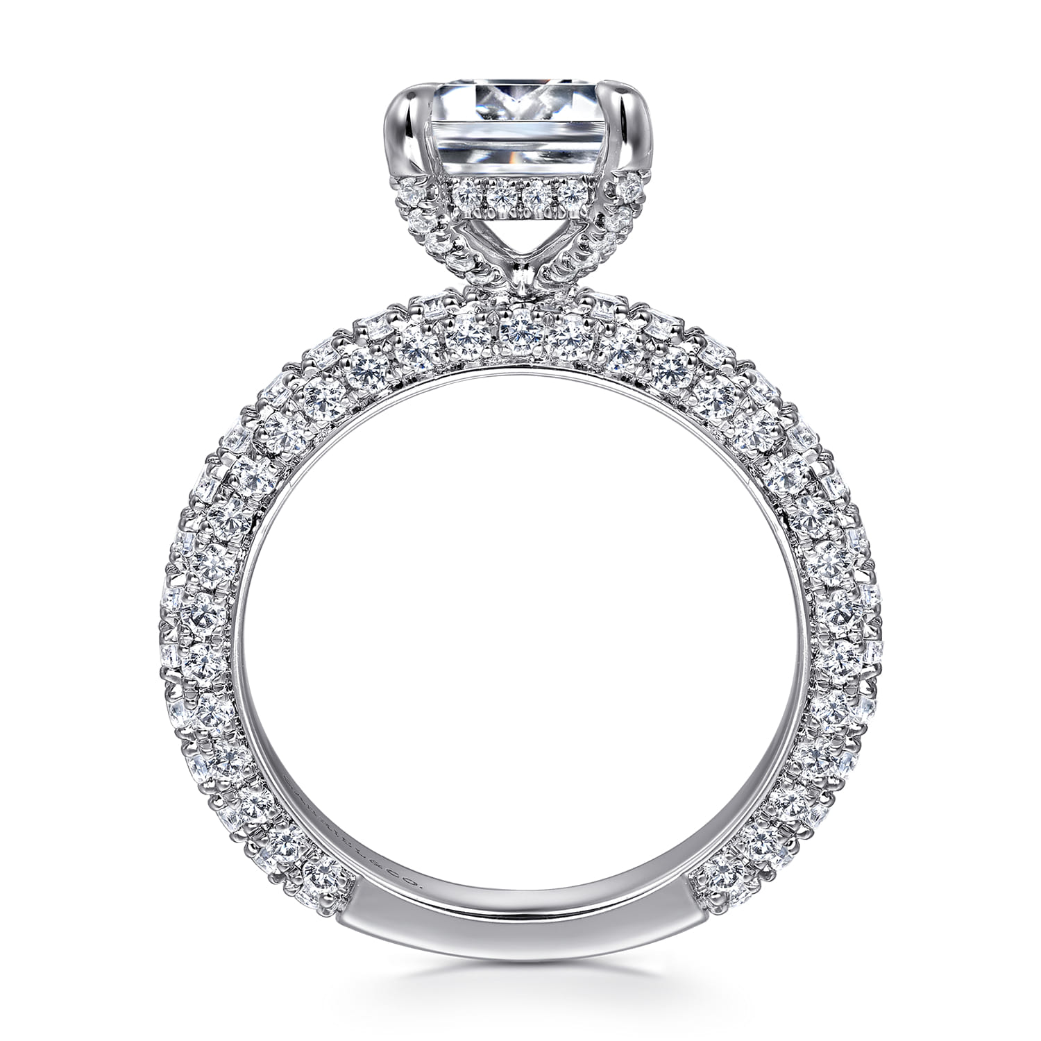 Ivonne - 14K White Gold Diamond Engagement Ring - 1.32 ct - Shot 2