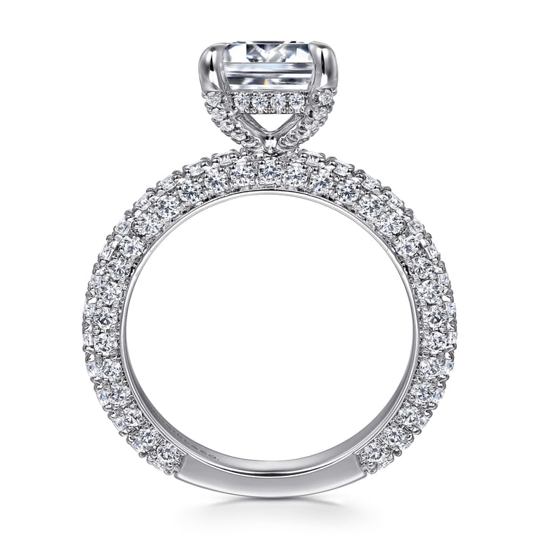Ivonne - 14K White Gold Diamond Engagement Ring - 1.32 ct - Shot 2
