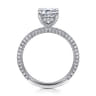 Alinna - 14K White Gold Emerald Cut Diamond Engagement Ring - 0.7 ct