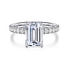 Winslow - 14K White Gold Emerald Cut Diamond Engagement Ring - 0.36 ct