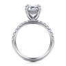 Winslow - 14K White Gold Emerald Cut Diamond Engagement Ring - 0.38 ct