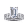 Winslow - 14K White Gold Emerald Cut Diamond Engagement Ring - 0.38 ct
