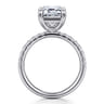 Winslow - 14K White Gold Emerald Cut Diamond Engagement Ring - 0.4 ct
