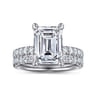 Winslow - 14K White Gold Emerald Cut Diamond Engagement Ring - 0.4 ct